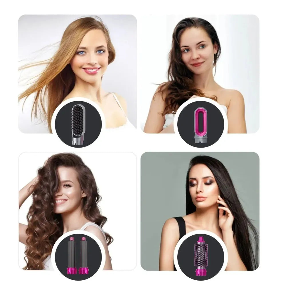 Cepillo Luce Bella 5 en 1 ORIGINAL – Seca, Alisa y Riza con Acabado de Salón Sin Frizz