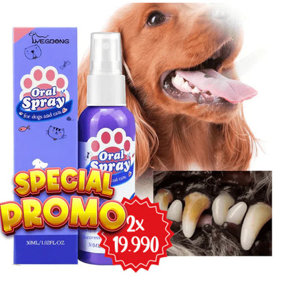 PROMOCIÓN ESPECIAL SOLO POR ESTA SEMANA 2X1 OralPet® Spray Oral Limpiador para Perros y Gatos🐱🐶
