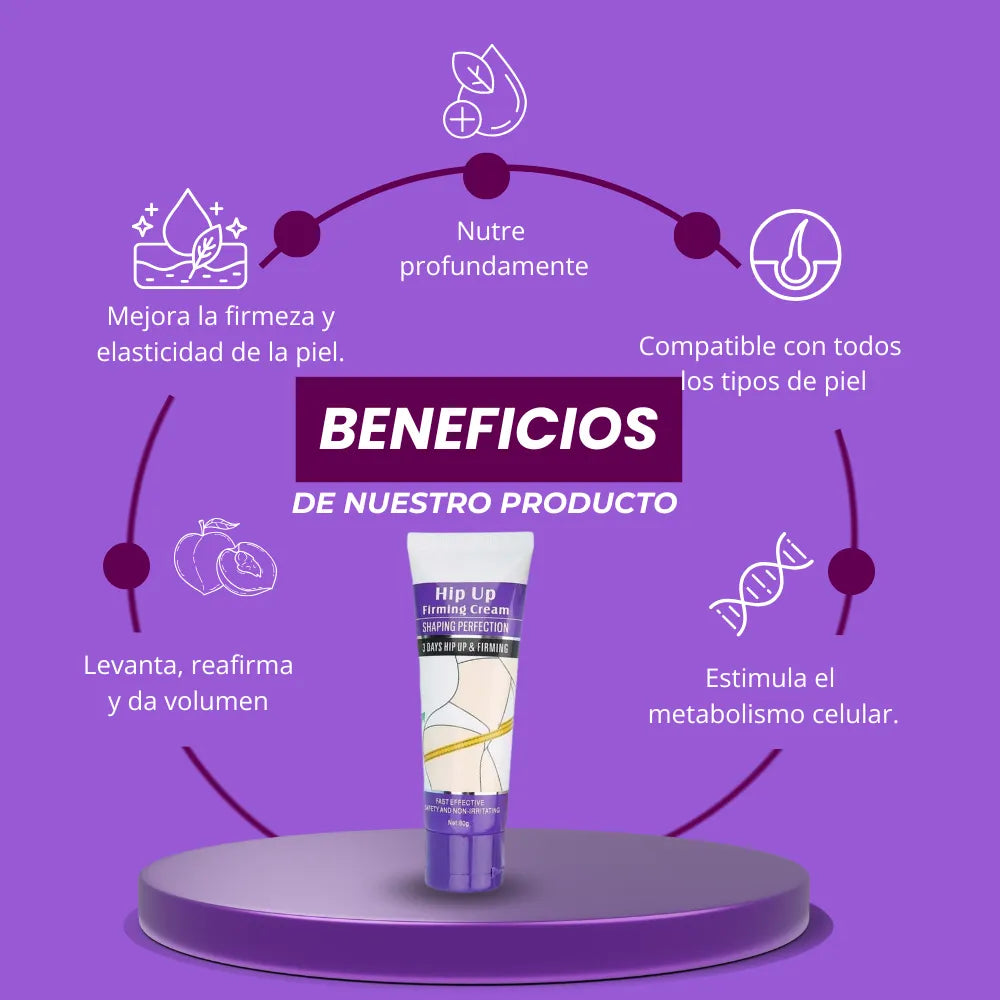 CREMA AUMENTA Y LEVANTA GLÚTEOS | PAGAS 1 Y TE LLEVAS 2