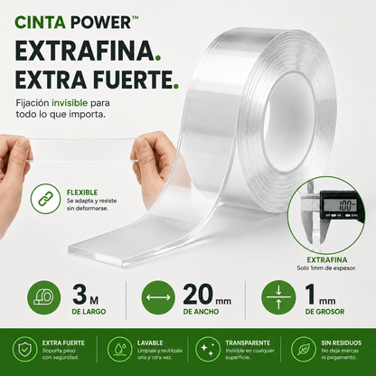Cinta de Doble Cara: Fija, Organiza y Decora sin Dañar tus Superficies