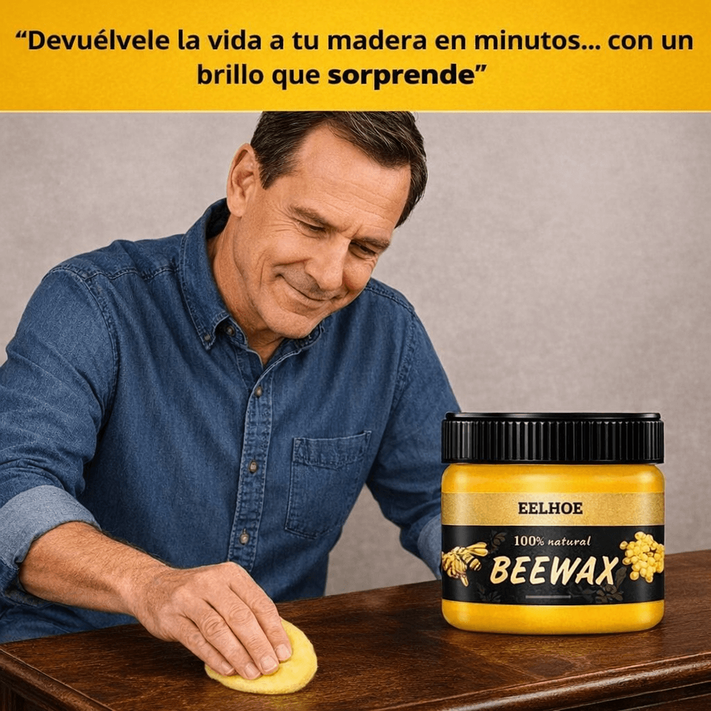 Cera de Abeja Beemax – Restaura, Limpia y Da Brillo a la Madera