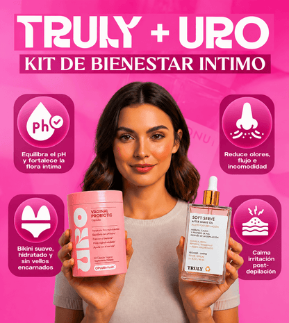 Sexy Combo: Aceite Íntimo Truly + URO Probióticos OFERTA ESPECIAL✨