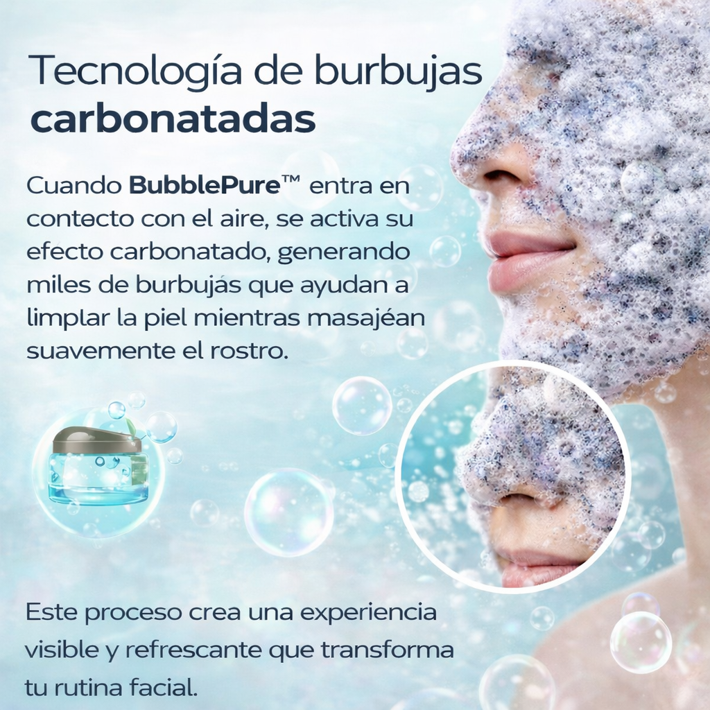 BubblePure™ – Mascarilla de Burbujas Detox