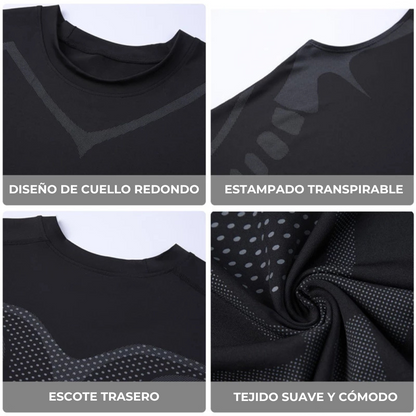 🔥 Promoción FiberPulse™ | Camiseta Reductora + Masajeador y Estimulador Muscular 3×1 ¡GRATIS!