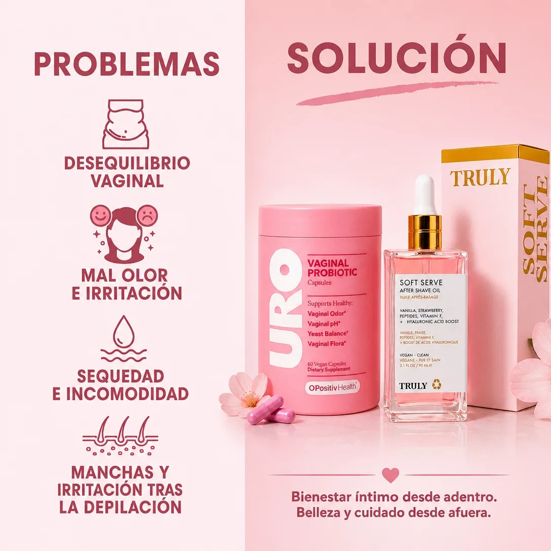 Sexy Combo: Aceite Íntimo Truly + URO Probióticos OFERTA ESPECIAL✨